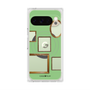プレミアムスクエアケース with Pixelsnap［ Photo Frames - Light Green ］