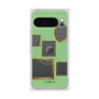 プレミアムスクエアケース with Pixelsnap［ Photo Frames - Light Green ］