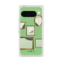 プレミアムスクエアケース with Pixelsnap［ Photo Frames - Light Green ］