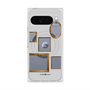 プレミアムスクエアケース with Pixelsnap［ Photo Frames - Light Gray ］