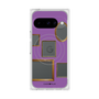 プレミアムスクエアケース with Pixelsnap［ Photo Frames - Purple ］