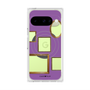 プレミアムスクエアケース with Pixelsnap［ Photo Frames - Purple ］