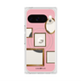プレミアムスクエアケース with Pixelsnap［ Photo Frames - Pink ］