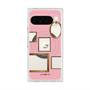 プレミアムスクエアケース with Pixelsnap［ Photo Frames - Pink ］