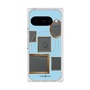 プレミアムスクエアケース with Pixelsnap［ Photo Frames - Light Blue ］