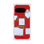 プレミアムスクエアケース with Pixelsnap［ Photo Frames - Red ］