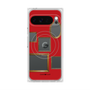 プレミアムスクエアケース with Pixelsnap［ Photo Frames - Red ］