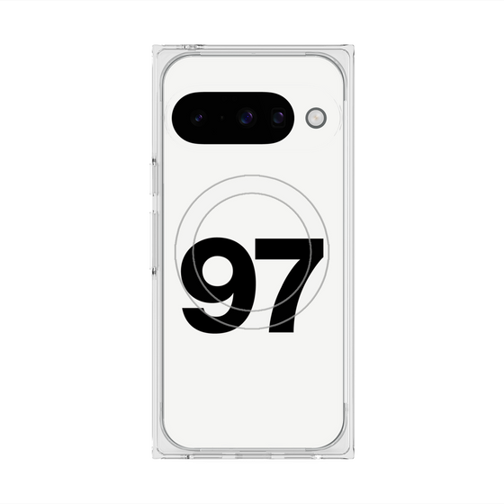 プレミアムスクエアケース with Pixelsnap［ No.97 - White ］