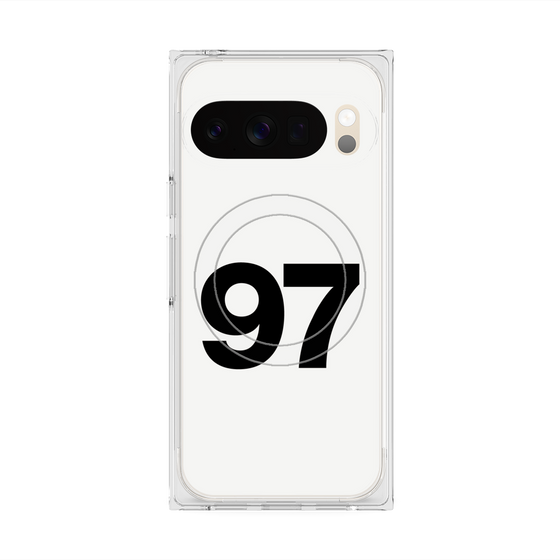 プレミアムスクエアケース with Pixelsnap［ No.97 - White ］