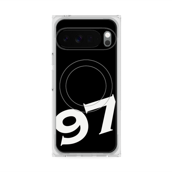 プレミアムスクエアケース with Pixelsnap［ No.97 - Black ］