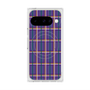 プレミアムスクエアケース with Pixelsnap［ Tartan Check - Purple ］