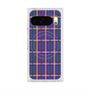 プレミアムスクエアケース with Pixelsnap［ Tartan Check - Purple ］