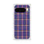プレミアムスクエアケース with Pixelsnap［ Tartan Check - Purple ］