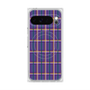 プレミアムスクエアケース with Pixelsnap［ Tartan Check - Purple ］