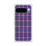 プレミアムスクエアケース with Pixelsnap［ Tartan Check - Purple ］