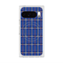 プレミアムスクエアケース with Pixelsnap［ Tartan Check - Blue ］