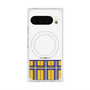プレミアムスクエアケース with Pixelsnap［ CASEPLAY Tartan Check - Yellow ］