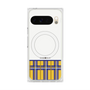 プレミアムスクエアケース with Pixelsnap［ CASEPLAY Tartan Check - Yellow ］