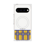 プレミアムスクエアケース with Pixelsnap［ CASEPLAY Tartan Check - Yellow ］