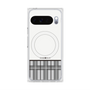プレミアムスクエアケース with Pixelsnap［ CASEPLAY Tartan Check - Gray ］