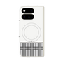 プレミアムスクエアケース with Pixelsnap［ CASEPLAY Tartan Check - Gray ］