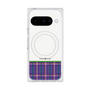 プレミアムスクエアケース with Pixelsnap［ CASEPLAY Tartan Check - Purple ］