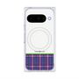 プレミアムスクエアケース with Pixelsnap［ CASEPLAY Tartan Check - Purple ］