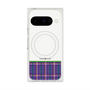 プレミアムスクエアケース with Pixelsnap［ CASEPLAY Tartan Check - Purple ］