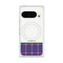 プレミアムスクエアケース with Pixelsnap［ CASEPLAY Tartan Check - Purple ］