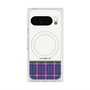 プレミアムスクエアケース with Pixelsnap［ CASEPLAY Tartan Check - Purple ］