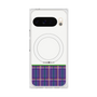 プレミアムスクエアケース with Pixelsnap［ CASEPLAY Tartan Check - Purple ］