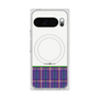 プレミアムスクエアケース with Pixelsnap［ CASEPLAY Tartan Check - Purple ］