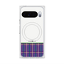 プレミアムスクエアケース with Pixelsnap［ CASEPLAY Tartan Check - Purple ］