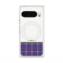 プレミアムスクエアケース with Pixelsnap［ CASEPLAY Tartan Check - Purple ］