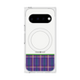 プレミアムスクエアケース with Pixelsnap［ CASEPLAY Tartan Check - Purple ］