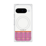 プレミアムスクエアケース with Pixelsnap［ CASEPLAY Tartan Check - Pink ］