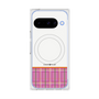 プレミアムスクエアケース with Pixelsnap［ CASEPLAY Tartan Check - Pink ］