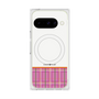 プレミアムスクエアケース with Pixelsnap［ CASEPLAY Tartan Check - Pink ］