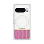 プレミアムスクエアケース with Pixelsnap［ CASEPLAY Tartan Check - Pink ］