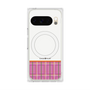 プレミアムスクエアケース with Pixelsnap［ CASEPLAY Tartan Check - Pink ］