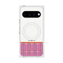 プレミアムスクエアケース with Pixelsnap［ CASEPLAY Tartan Check - Pink ］