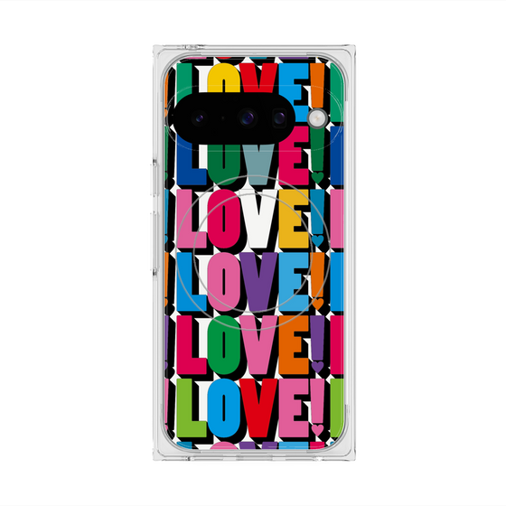 プレミアムスクエアケース with Pixelsnap［ LOVE!LOVE!LOVE! ］