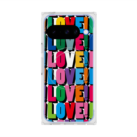 プレミアムスクエアケース with Pixelsnap［ LOVE!LOVE!LOVE! ］
