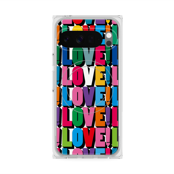 プレミアムスクエアケース with Pixelsnap［ LOVE!LOVE!LOVE! ］