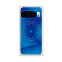 プレミアムスクエアケース with Pixelsnap［ CASEPLAY Winding Pattern - Blue ］