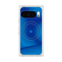 プレミアムスクエアケース with Pixelsnap［ CASEPLAY Winding Pattern - Blue ］