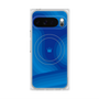 プレミアムスクエアケース with Pixelsnap［ CASEPLAY Winding Pattern - Blue ］