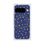 プレミアムスクエアケース with Pixelsnap［ Drawing Dot - Navy ］