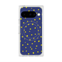 プレミアムスクエアケース with Pixelsnap［ Drawing Dot - Navy ］