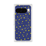 プレミアムスクエアケース with Pixelsnap［ Drawing Dot - Navy ］